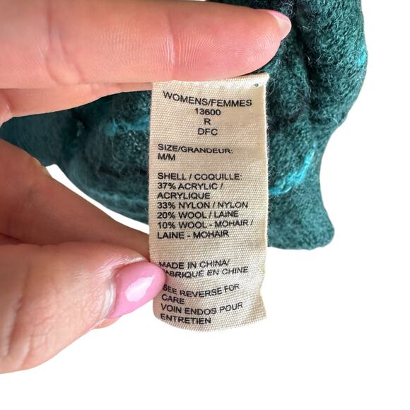 Woolrich Wool Mohair Blend Green Knit Sheep Print Pullover Sweater - Picture 12 of 13